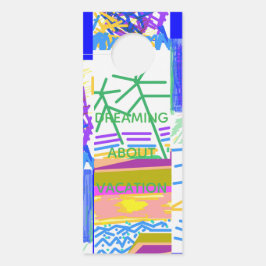 Bandleden feestelijk Abstract Deurhanger