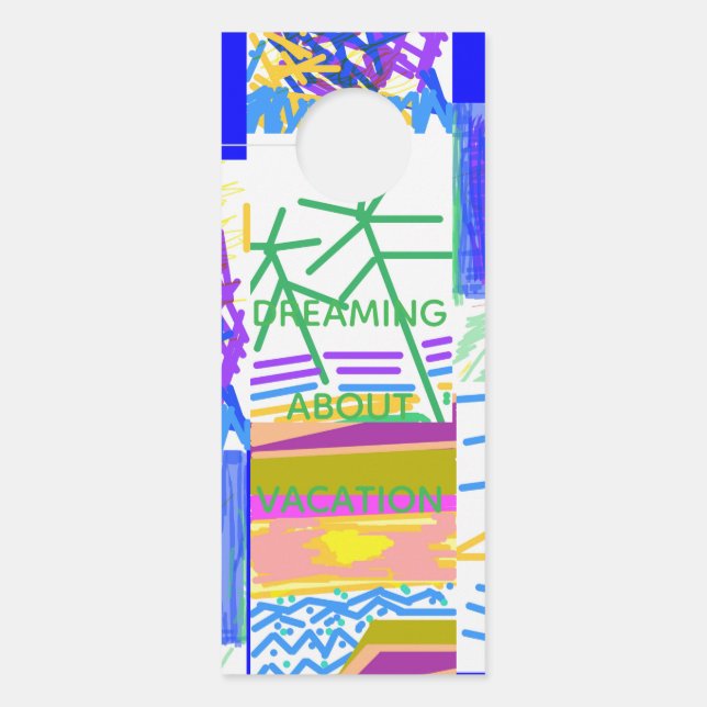 Bandleden feestelijk Abstract Deurhanger (Voorkant)