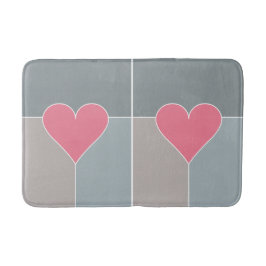 Bandmatten voor het hartpatroon badmat