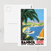 Bandol, Côte d'Azur, Frankrijk, Franse kust, vinta Briefkaart (Voorkant / Achterkant)