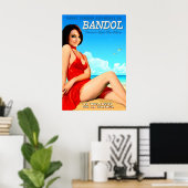 Bandol Cote D'Azur Frankrijk Reisposter Poster (Thuiskantoor)