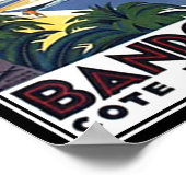 Bandol Cote D'azur Frankrijk Reisposter Print (Hoek)