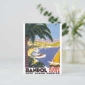  Bandol Cote D'Azur Frankrijk Reizen Briefkaart (Staand voorkant)