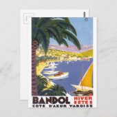  Bandol Cote D'Azur Frankrijk Reizen Briefkaart (Voorkant / Achterkant)
