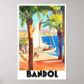Bandol France vintage Poster (Voorkant)