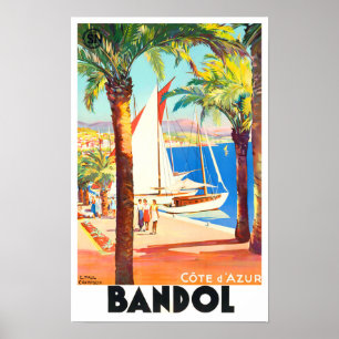 Bandol France vintage Poster