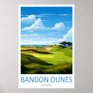 Bandon Dunes Golf Resort Reisprint Wandkunst Poster