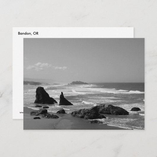 Bandon Oregon Coastal Expanse Briefkaart (Voorkant / Achterkant)
