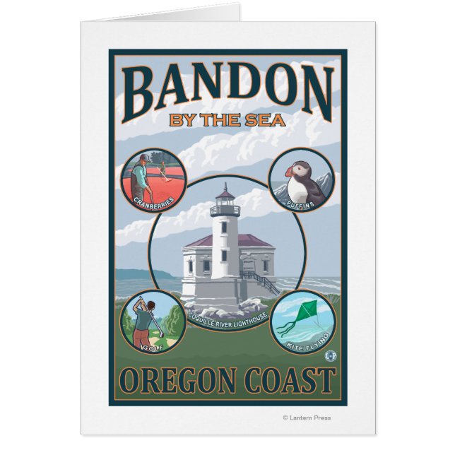 Bandon, oregonScene reisposter (Voorkant)