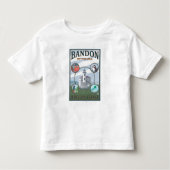 Bandon, oregonScene reisposter Kinder Shirts (Voorkant)