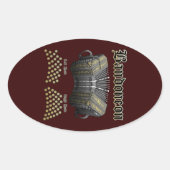Bandoneon 2 ovale sticker (Voorkant)