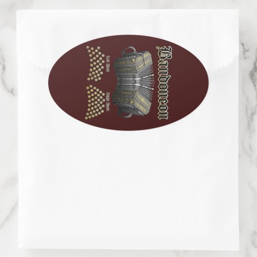 Bandoneon 2 ovale sticker (Tas)