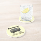 Bandoneon 2 zandsteen onderzetter (Zijkant)