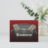 Bandoneon Briefkaart (Staand voorkant)