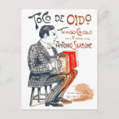 Bandoneon Tango Briefkaart (Voorkant)