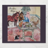 Bandos Bier zelfgemaakt paardenbrouwsel Bier Etiket (Enkel label)