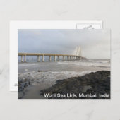 Bandra-Worli Zee Link, Mumbai, India Briefkaart (Voorkant / Achterkant)