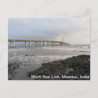 Bandra-Worli Zee Link, Mumbai, India Briefkaart