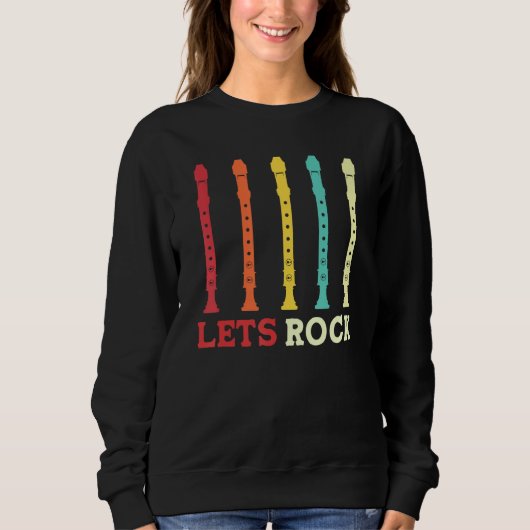 bandrecorder speler laat rock grappig retro trui (Voorkant)