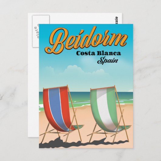 Bandreisposter Benidorm Briefkaart (Voorkant / Achterkant)