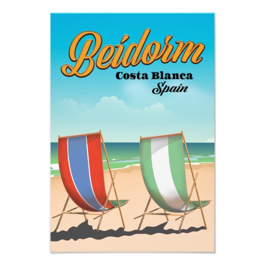 Bandreisposter Benidorm Foto Afdruk (Voorkant)