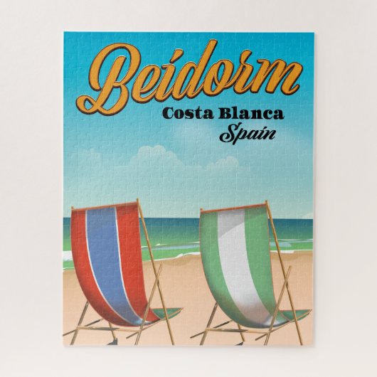 Bandreisposter Benidorm Legpuzzel (Verticaal)