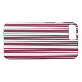 Bandrode en witte strepen met snoep Case-Mate iPhone case (Achterkant (Horizontaal))