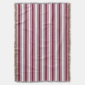 Bandrode en witte strepen met snoep deken (Voorkant Verticaal)