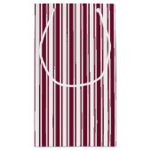 Bandrode en witte strepen met snoep klein cadeauzakje (Achterkant)