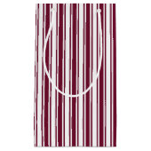 Bandrode en witte strepen met snoep klein cadeauzakje (Voorkant)