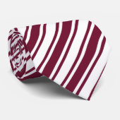 Bandrode en witte strepen met snoep stropdas (Opgerold)