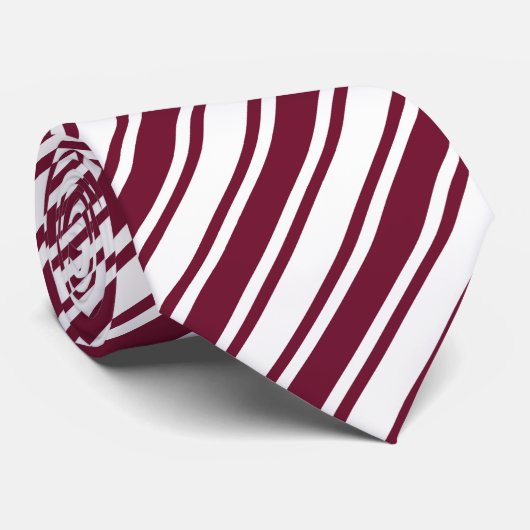 Bandrode en witte strepen met snoep stropdas (Opgerold)