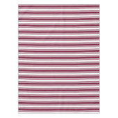 Bandrode en witte strepen met snoep tafelkleed (Voorkant)