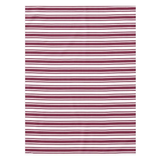 Bandrode en witte strepen met snoep tafelkleed (Voorkant)