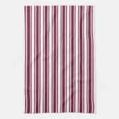 Bandrode en witte strepen met snoep theedoek (Verticaal)