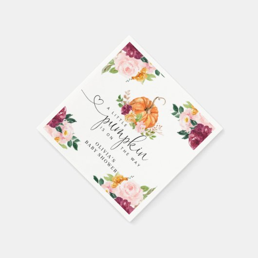 Bandroompompoen, herfst servet (Hoek)