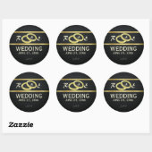 Bands van gouden Stickers (Vel)