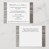 Bands Wood Hotel Accommodatie Kaarten (Voorkant / Achterkant)