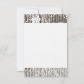 Bands Wood Shabby Lace Dank u Platte Kaarten (Voorkant)