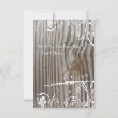 Bands Wood Shabby Lace Dank u Platte Kaarten (Achterkant)