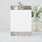 Bands Wood Shabby Lace Dank u Platte Kaarten (Staand voorkant)