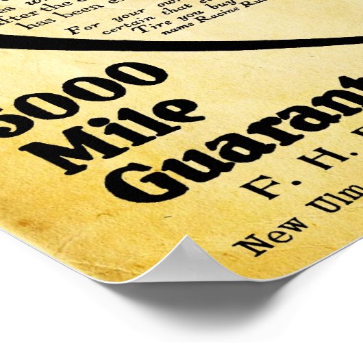  bandstaal - Racine Tire Company Poster (Hoek)