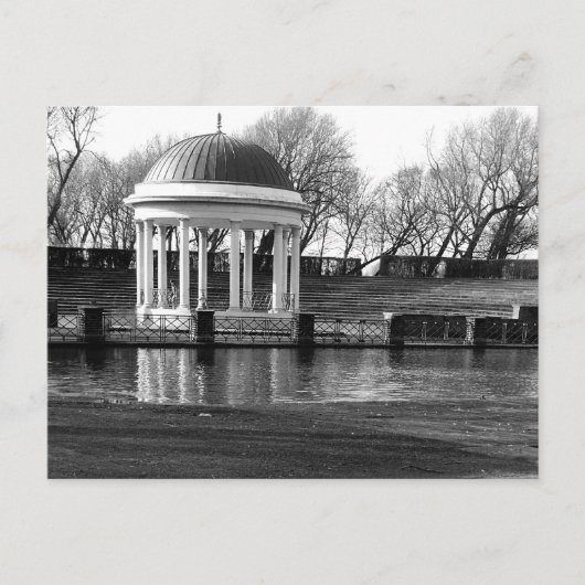 Bandstand, Stanley Park B/W Briefkaart (Voorkant)
