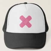 bandsteun roze trucker pet (Voorkant)