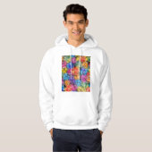 Bandung Indonesia City Map Hoodie (Voorkant volledig)