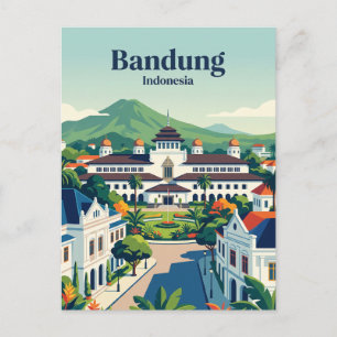 Bandung, West-Java Indonesië Briefkaart