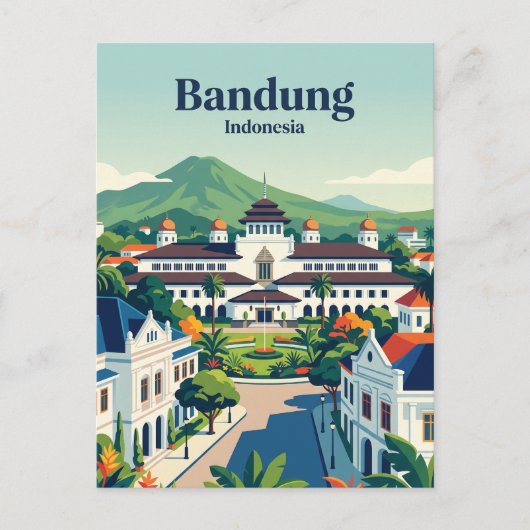 Bandung, West-Java Indonesië Briefkaart (Voorkant)