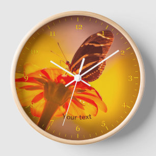 Bandvlinder op Tithonia-bloem