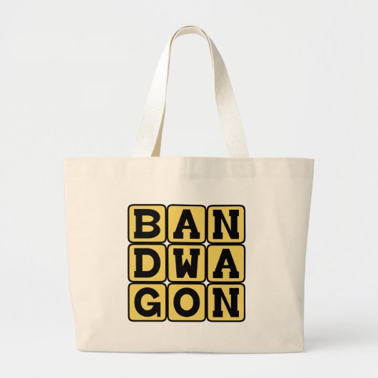 Bandwagon, fazable Activity Grote Tote Bag (Voorkant)