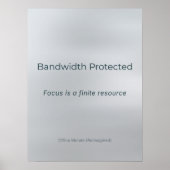 BANDWIDTH PROTECTED POSTER (Voorkant)